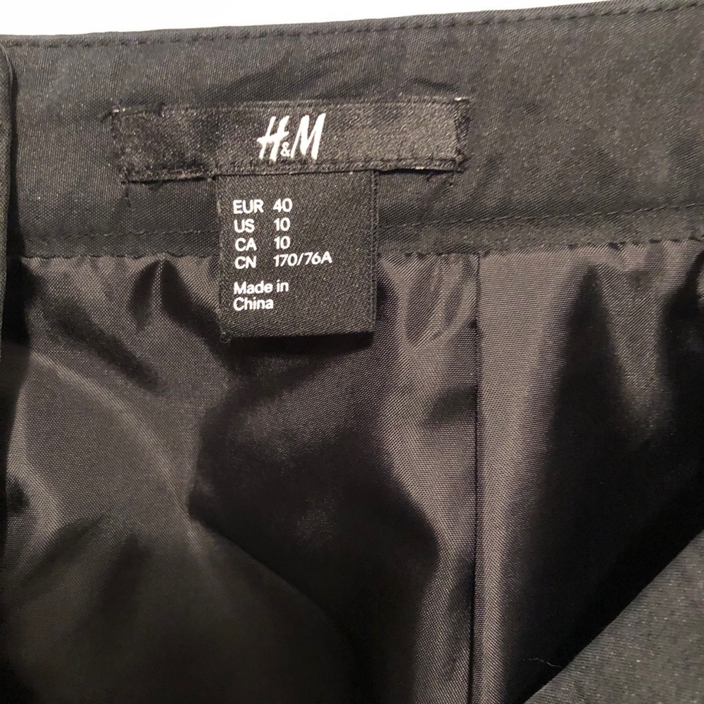 H&M Black Metallic Mini Skirt - Picture 7 of 8